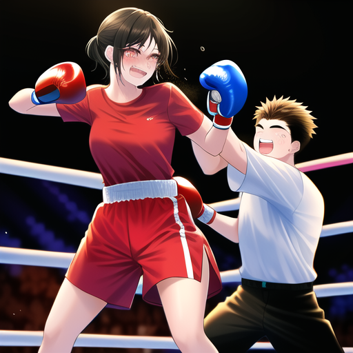 danielle haaksma add photo boy vs girl boxing