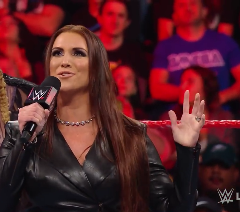 annapurna vancheswaran recommends stephanie mcmahon leather jacket pic