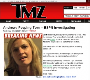 angel sousa recommends erin andrews spy video pic