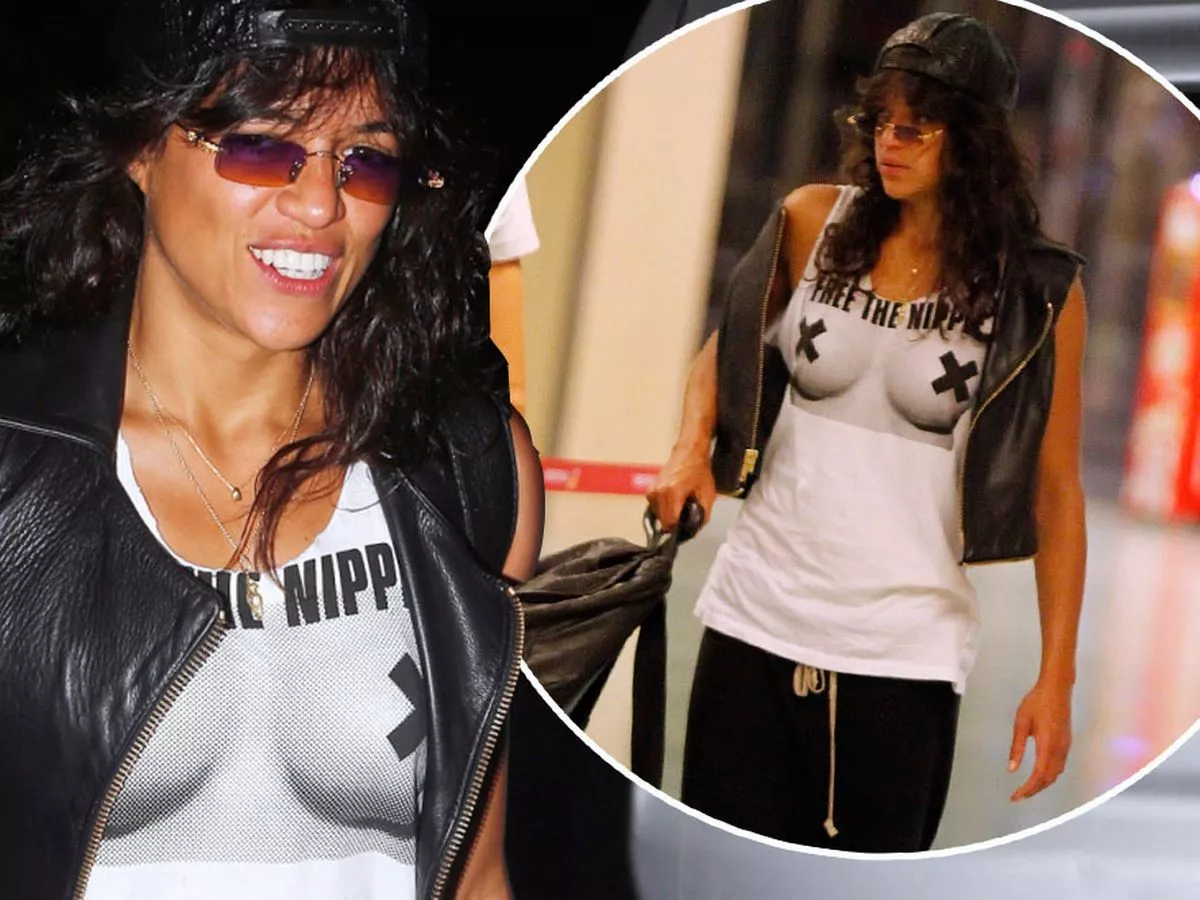 cooper davies recommends Michelle Rodriguez Nipple Slip