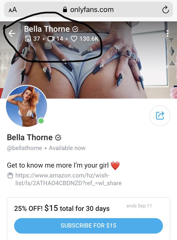 cris adamson recommends bella thorne onlyfans free pic