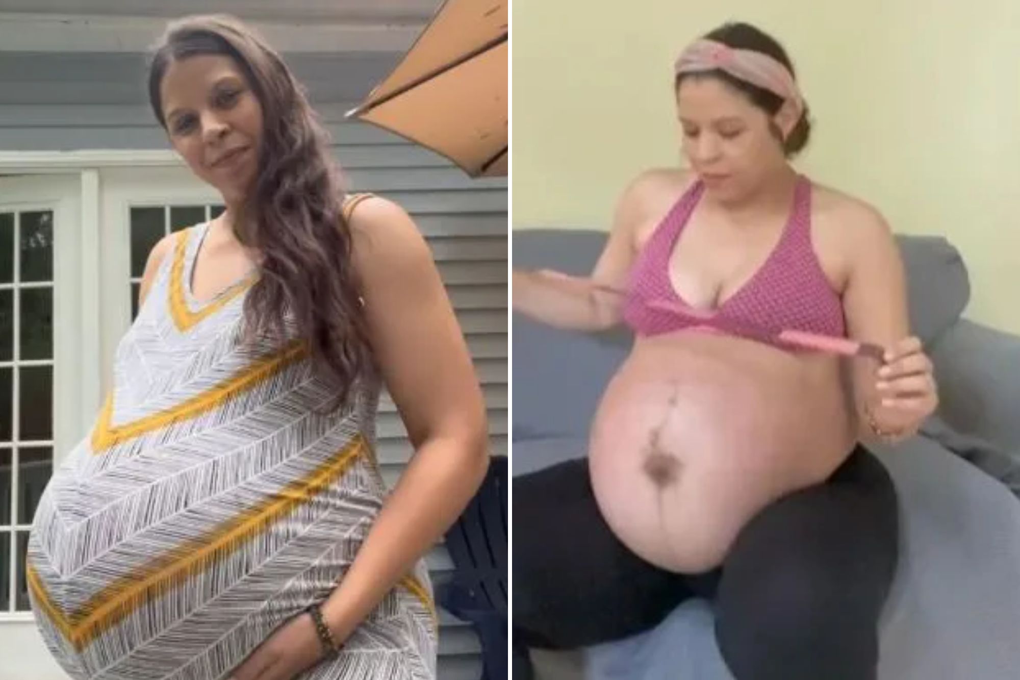 carolyn pizarro recommends pregnant with quadruplets belly pic