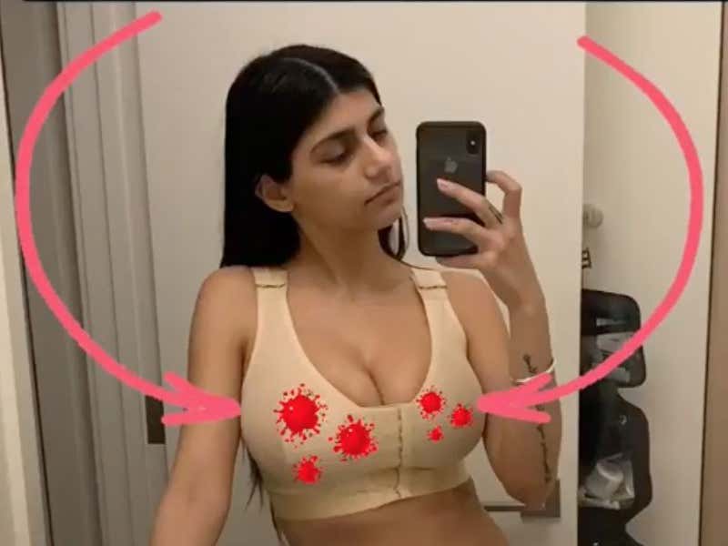 ben hartigan recommends mia khalifa new boobs pic