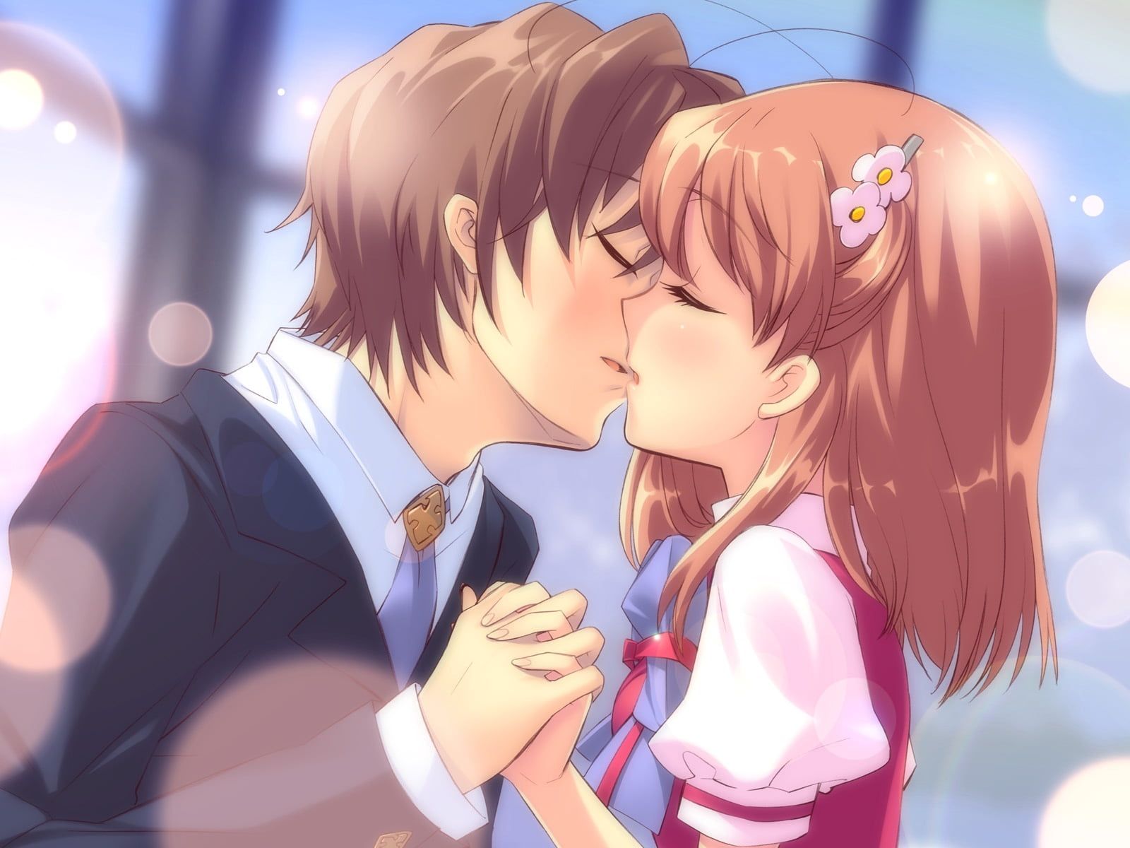 Best of Anime guy and girl kissing