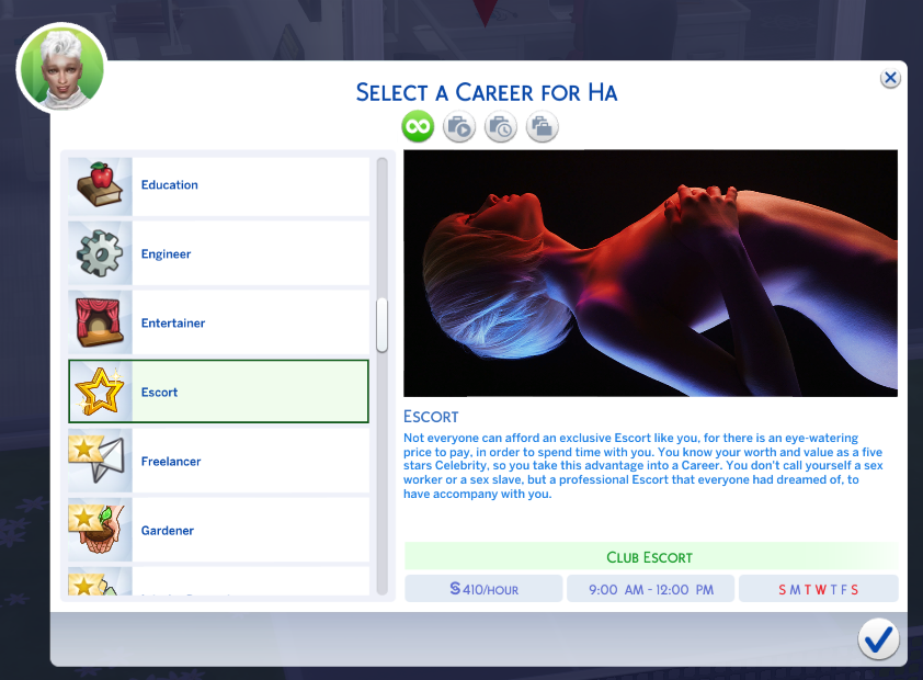 claudia cody recommends sims 4 sex career pic