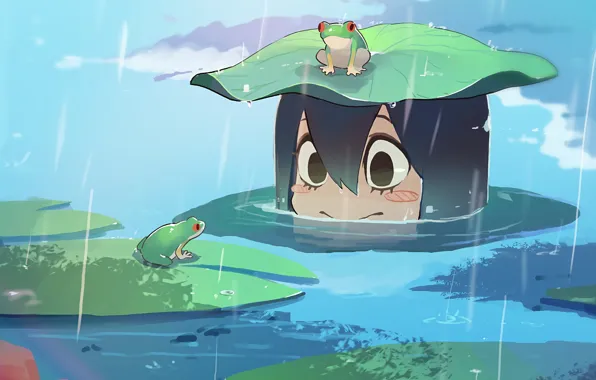 cute anime frog