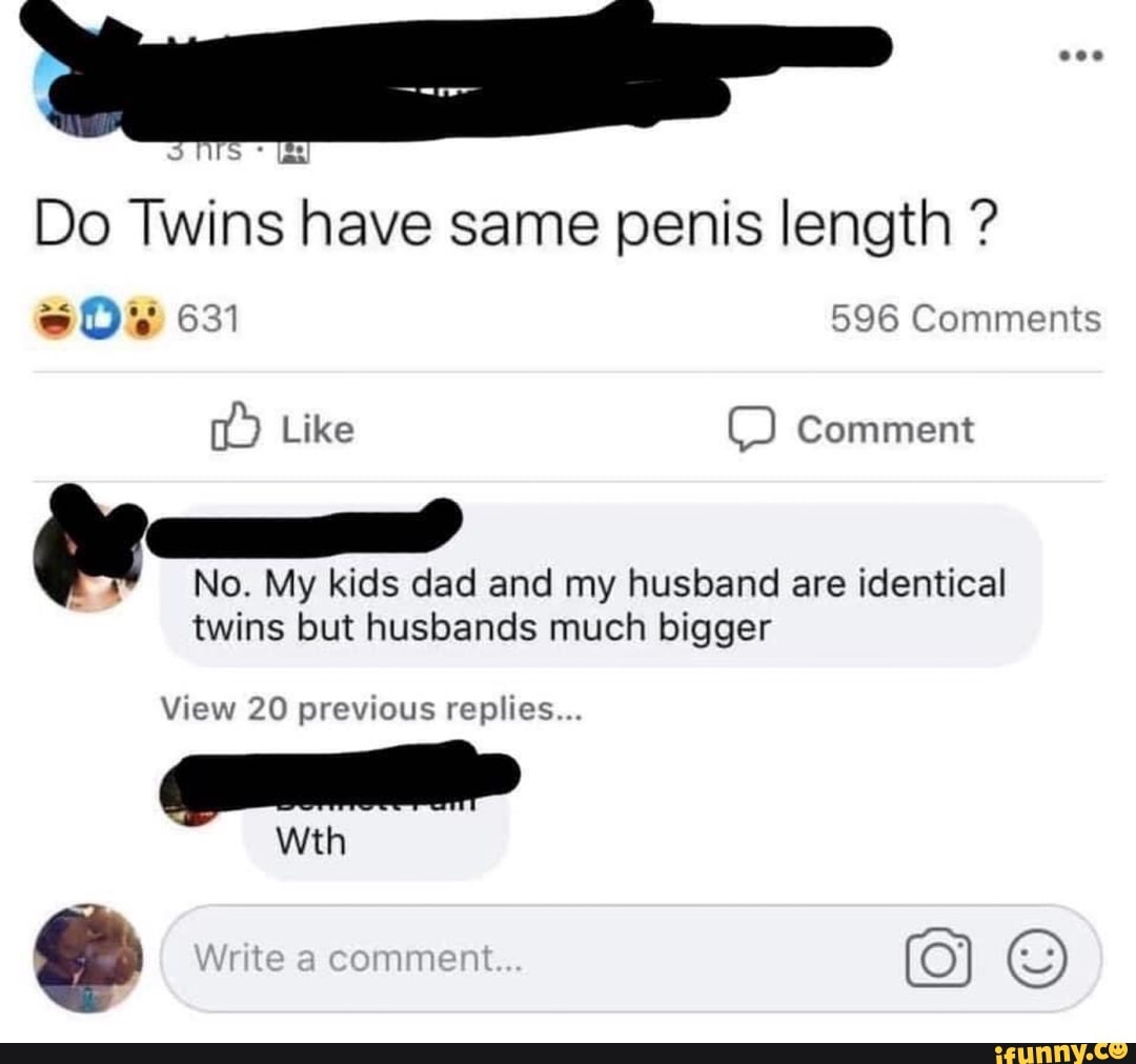 chris selvage recommends Do Twins Have The Same Penis Size