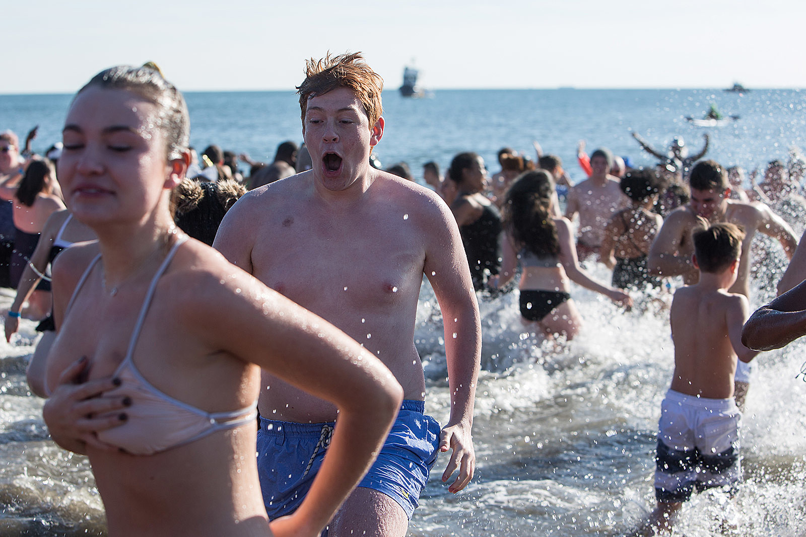 Naked Polar Bear Plunge karter stripper