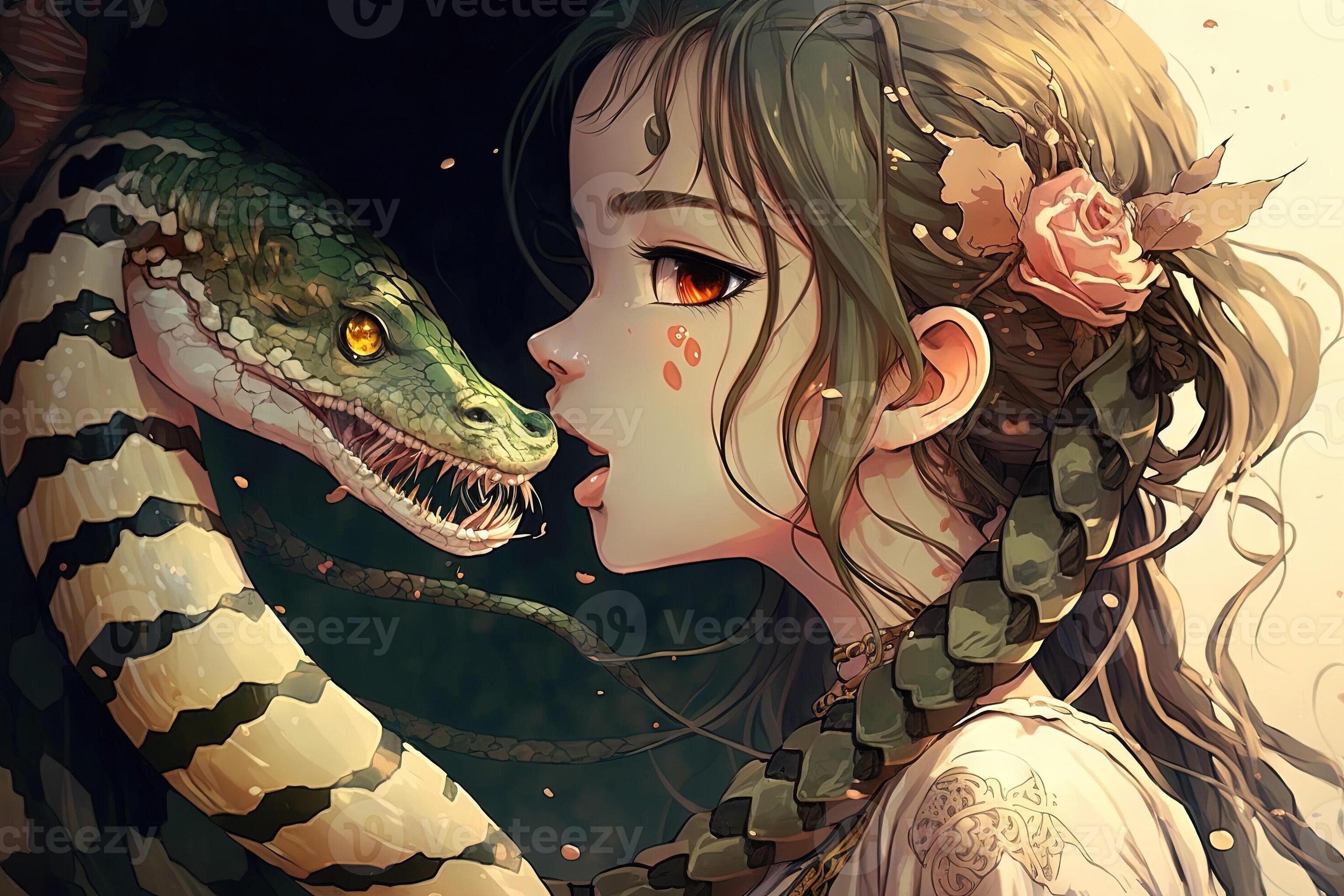 anna timmins recommends anime girl and snake pic