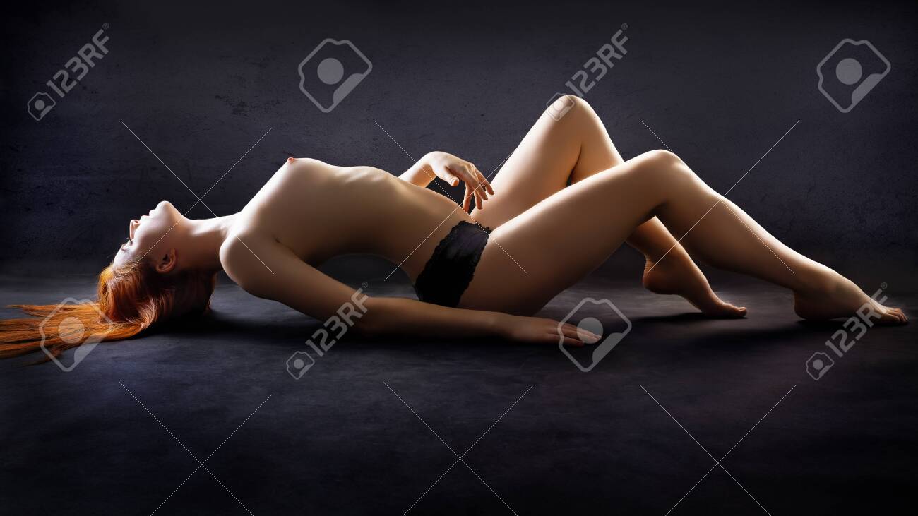 Sexy Woman Touching Herself fit shape