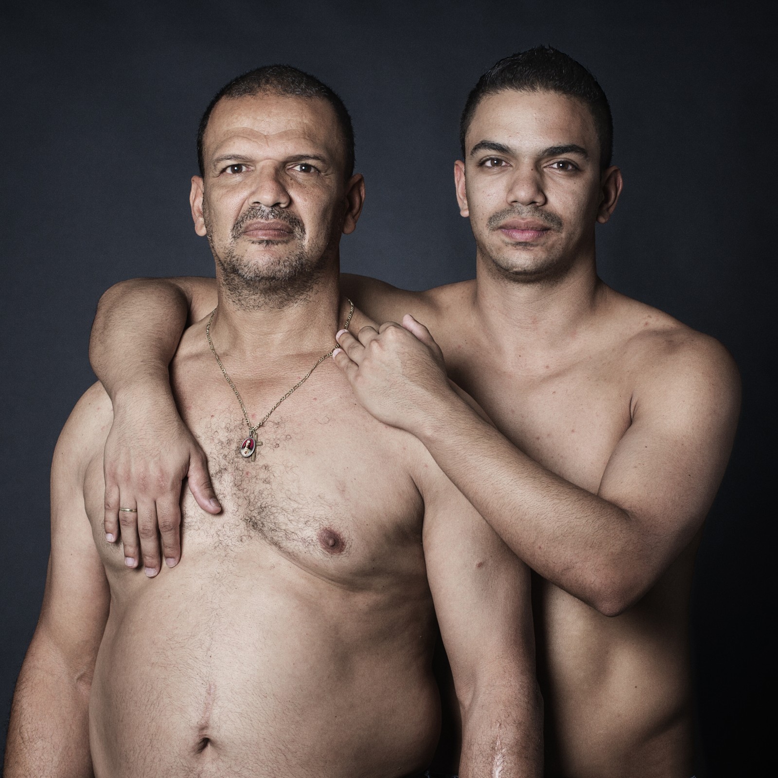 naturist father and son