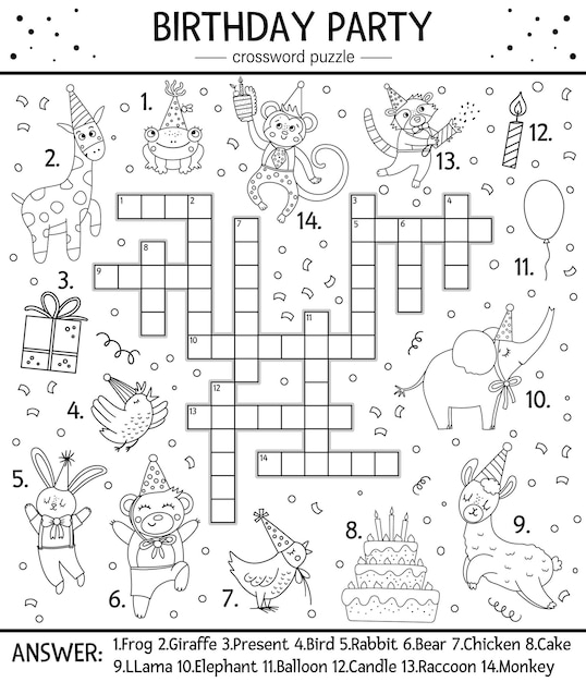 Best of Wild party crossword