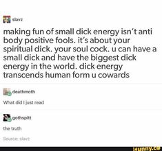 ari aditya recommends Big Dick Vs Small Dick Tumblr