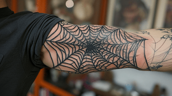 brett almond recommends Spiderweb Tattoo On Elbow