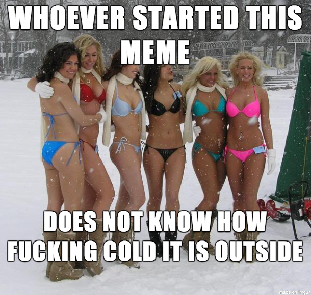 Freezing My Balls Off Meme emo boobs