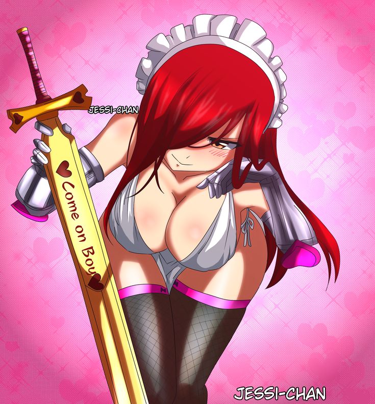 Erza Scarlet Sexy Armor sack porn