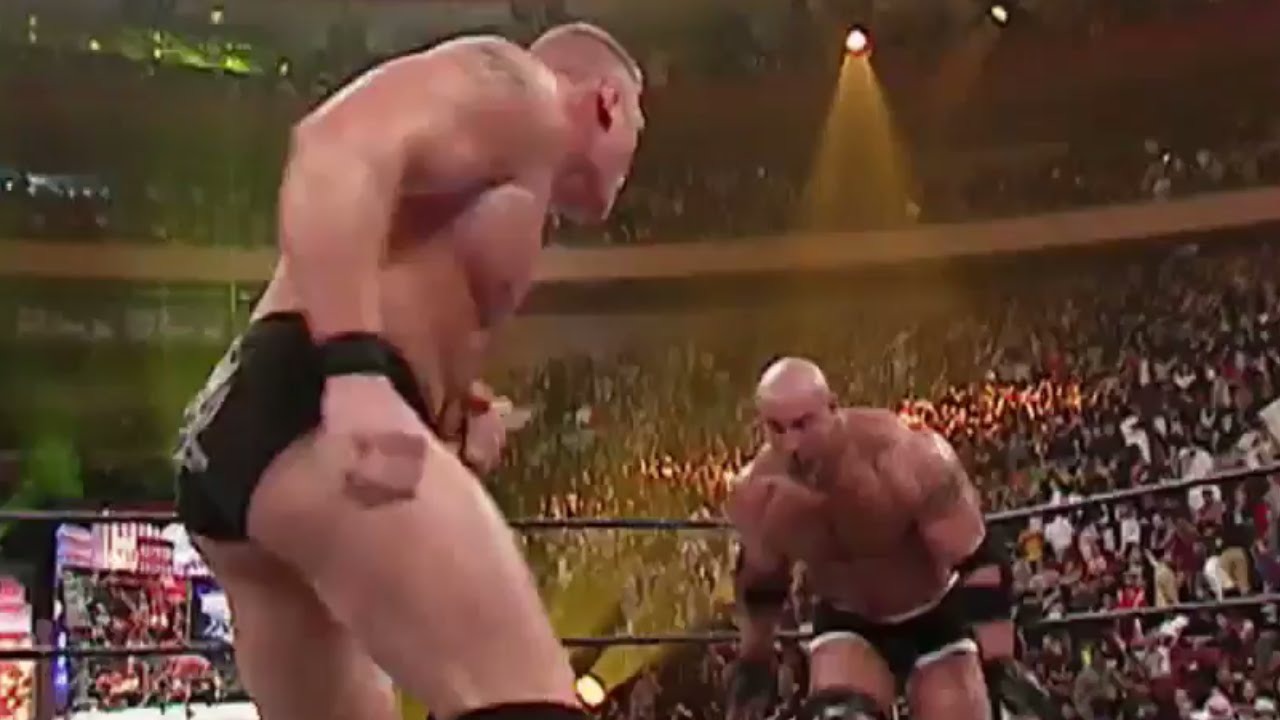 Best of Goldberg vs brock video