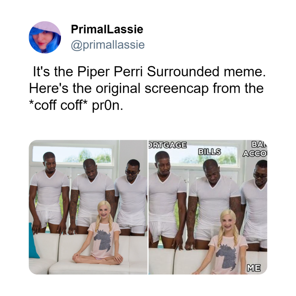 dana tiller recommends Piper Perri Surrounded Meme Blank