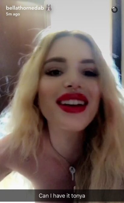 Bella Thorne Snapchat Tits surprise porn