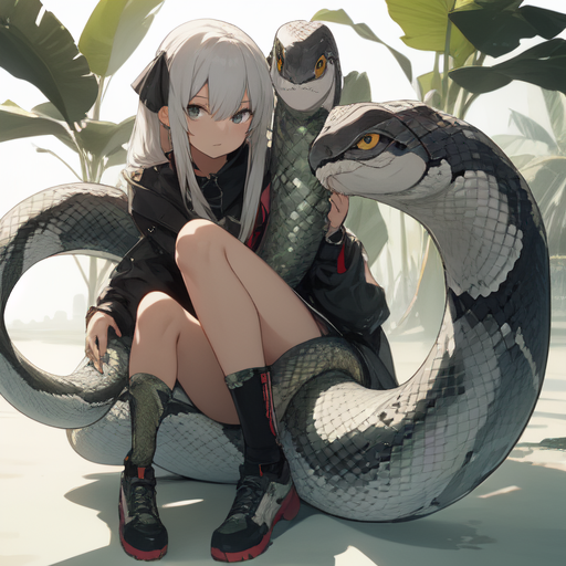 Best of Anime girl and snake