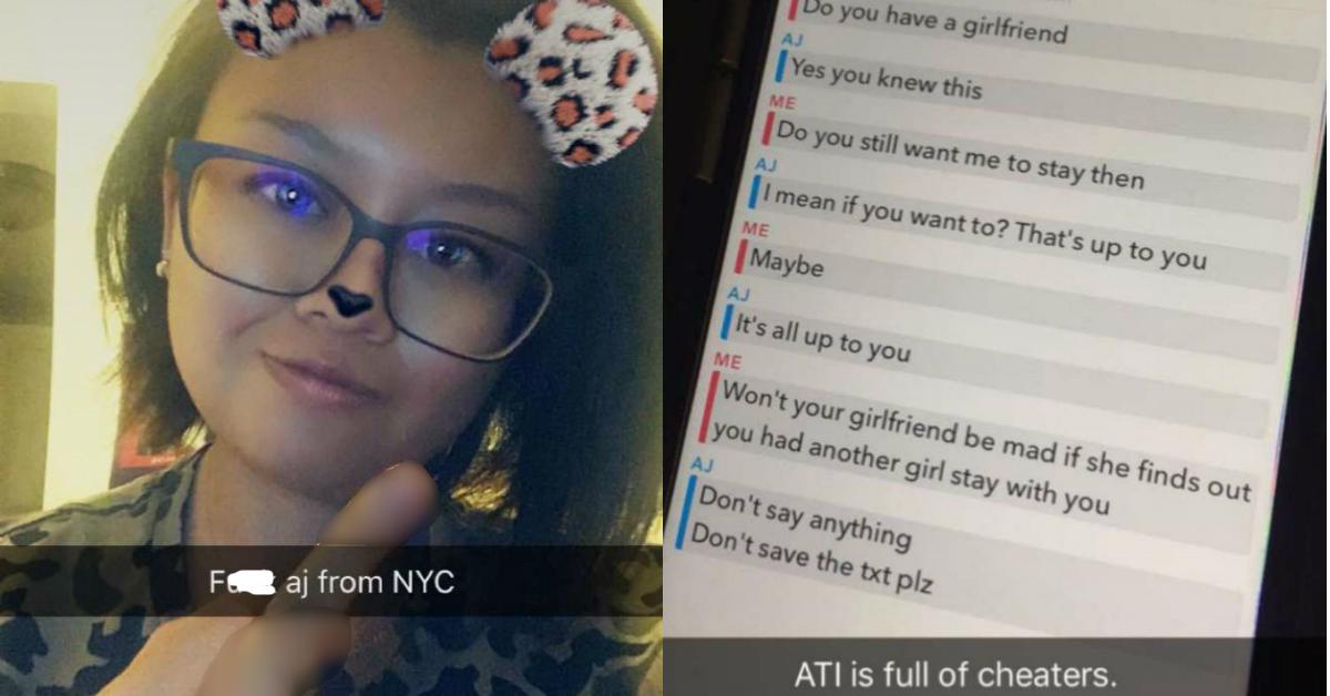 donna almeida recommends guy posts snapchat of catching cheating girlfriend pic