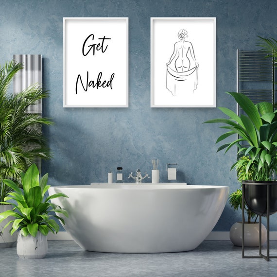 naked lady in bathroom