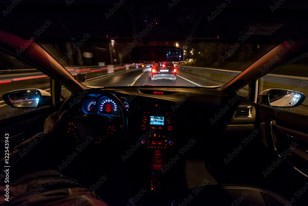 Best of Picture of inside car at night