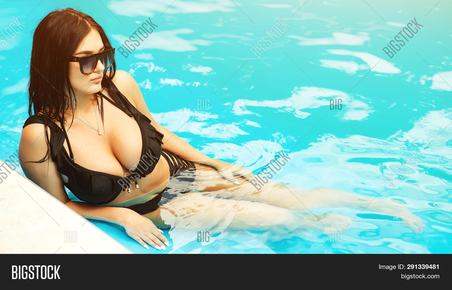 Best of Big boobs by pool
