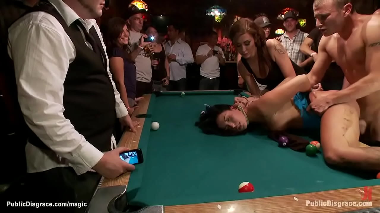 Fucked On Pool Table toying around