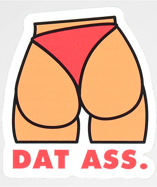 one free booty pic sticker