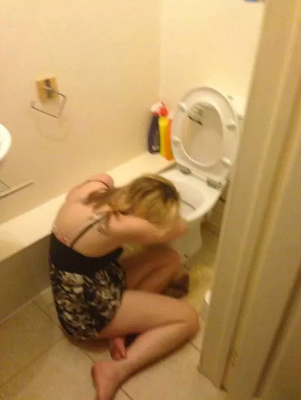 drunk girl passed out naked