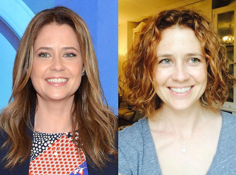 jenna fischer curly hair