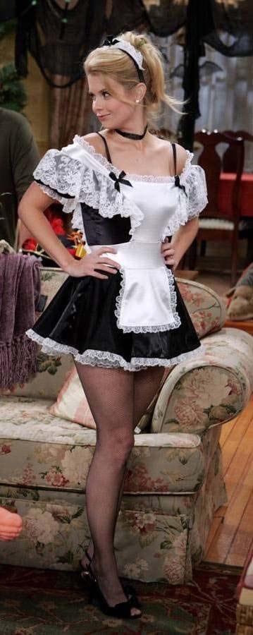 kat dennings french maid