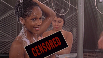 shower scene starship troopers