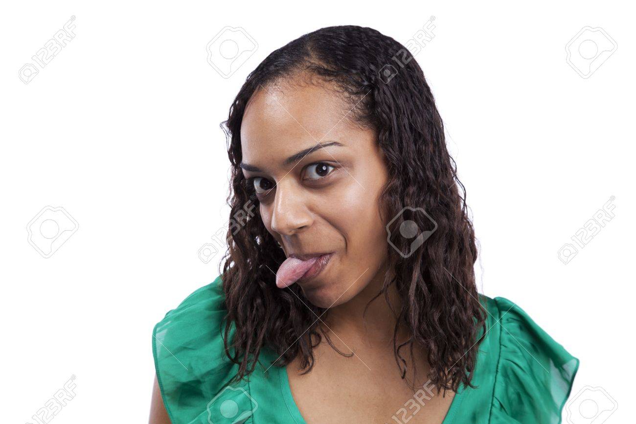 Best of Black woman tongue out