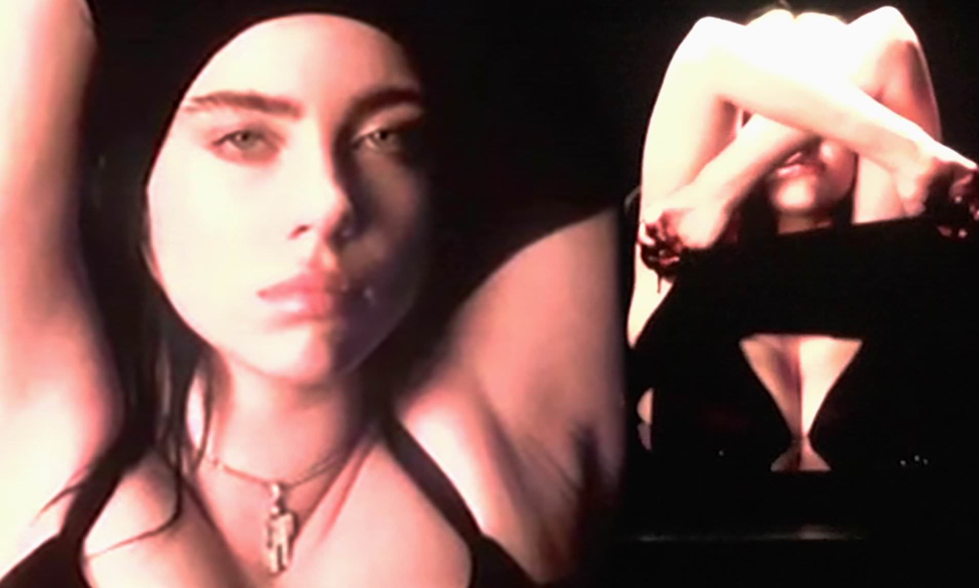 Best of Billie eilish strips to underwear