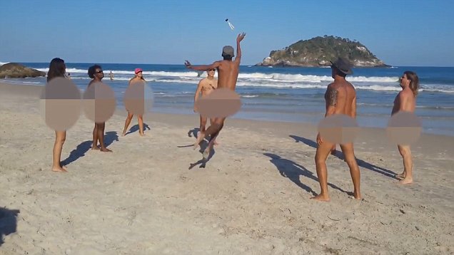 nudist on the beach videos