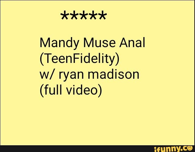 david a zimmer recommends Mandy Muse Anal Amusement