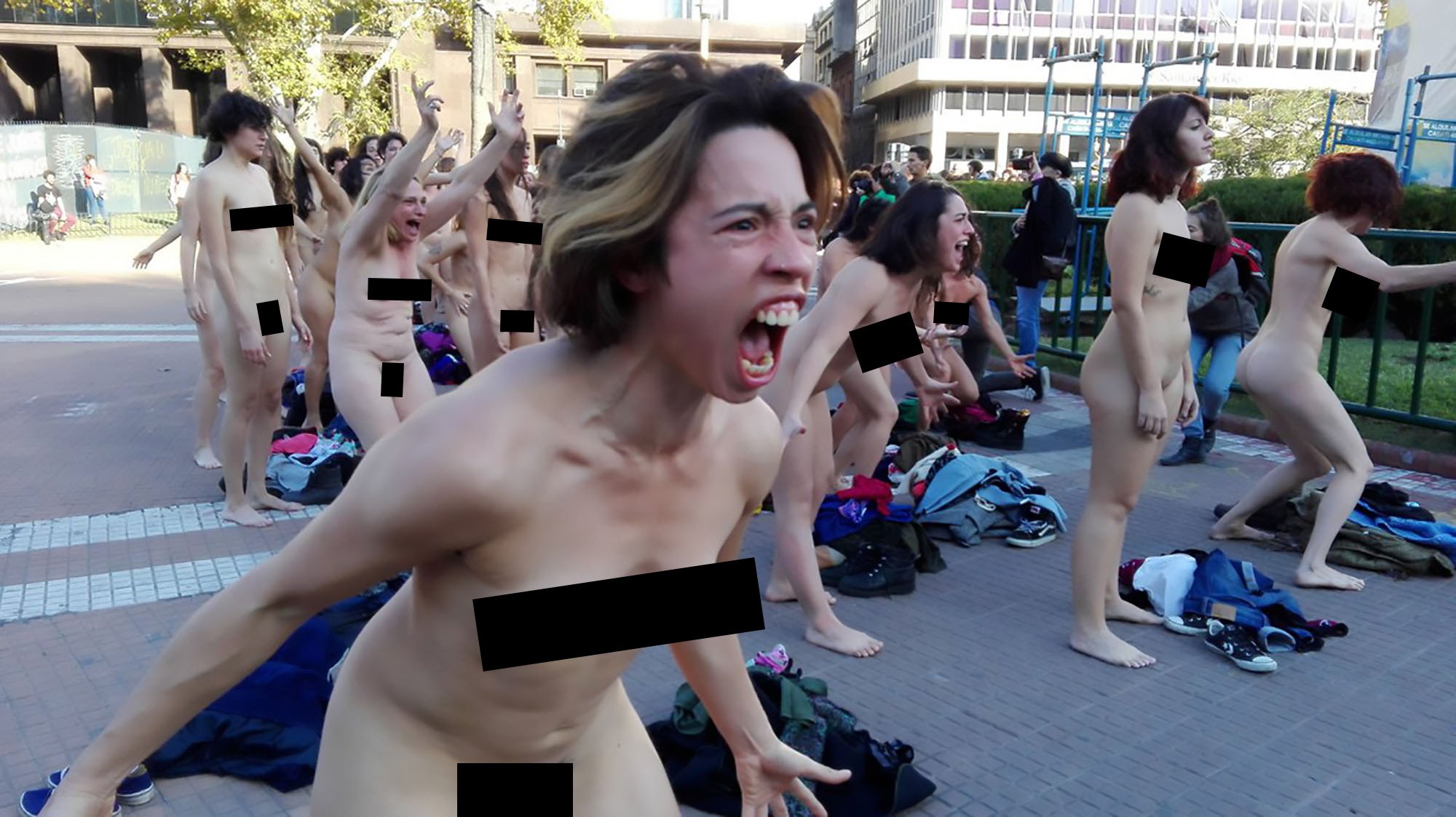 Screaming Naked Women nudist camps