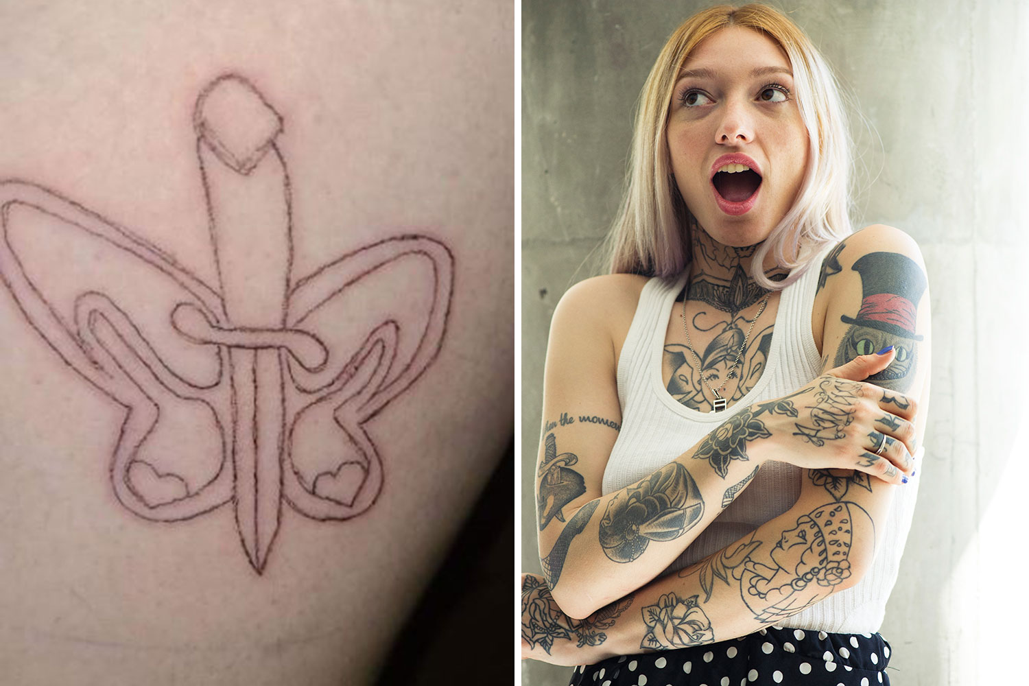 annelien roux recommends butterfly vagina tattoo pic