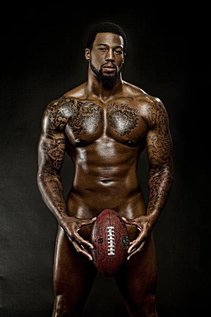 black naked football players