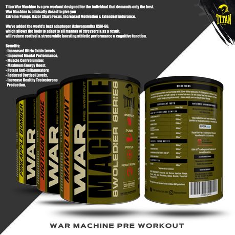 carlos joseph santos add photo war machine pre workout