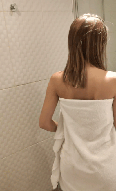 women dropping towels naked gifs