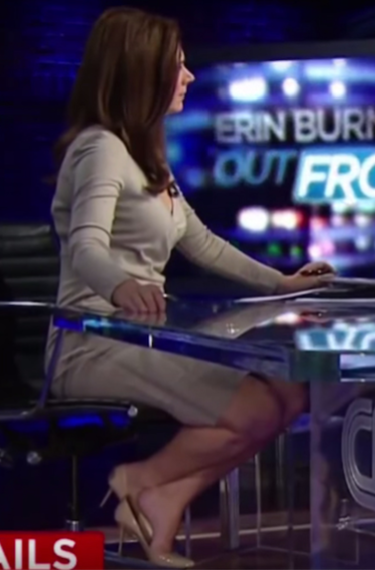 don chang share erin burnett sexy legs photos