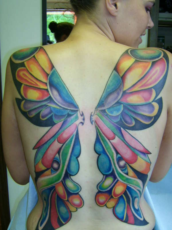 andres collazo recommends Butterfly Wings Back Tattoo