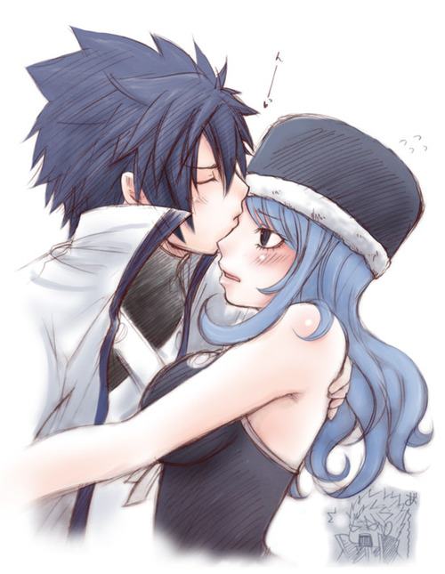 Best of Juvia and gray kiss