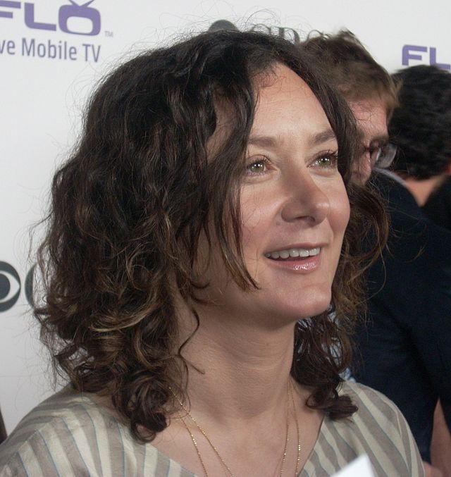 carson miles add sara gilbert sexy photo