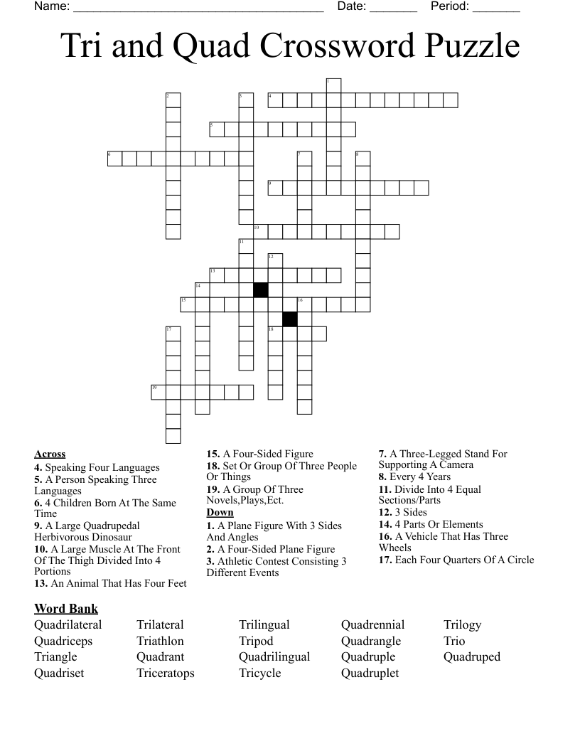 dana milan recommends group of three crossword pic