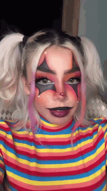 Best of Clown makeup gif