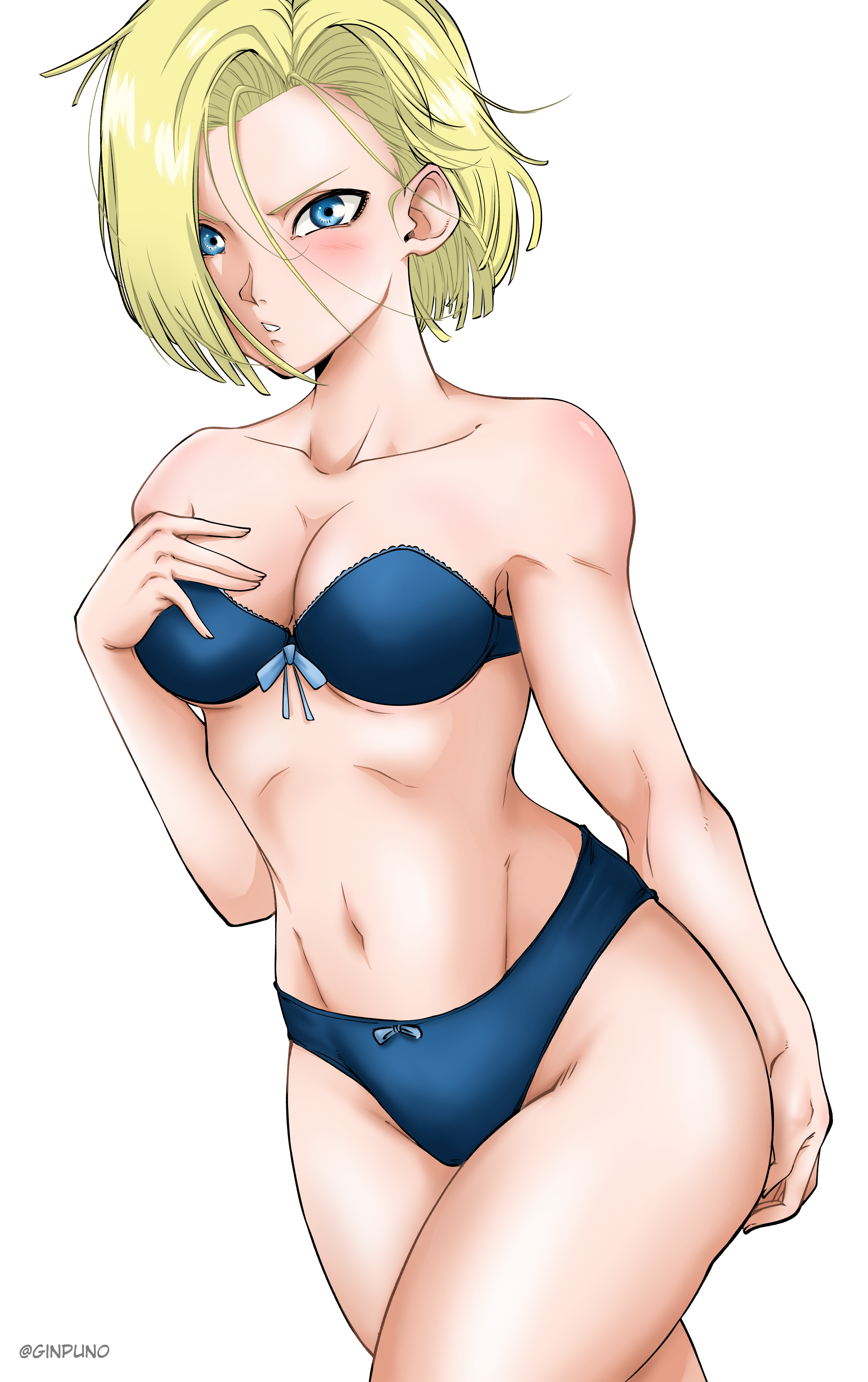 android 18 without clothes